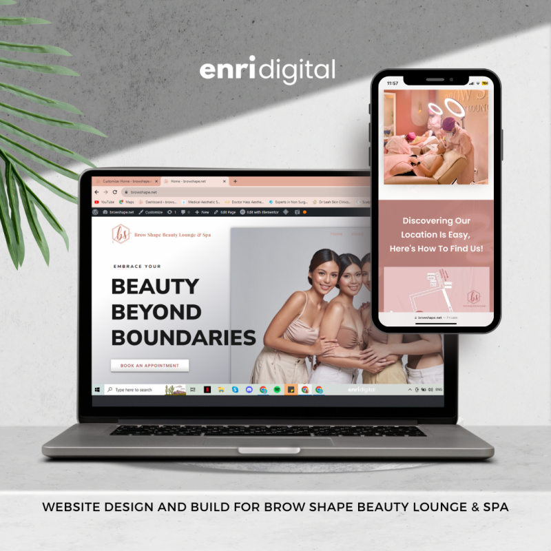 brow shape website design by enri digital